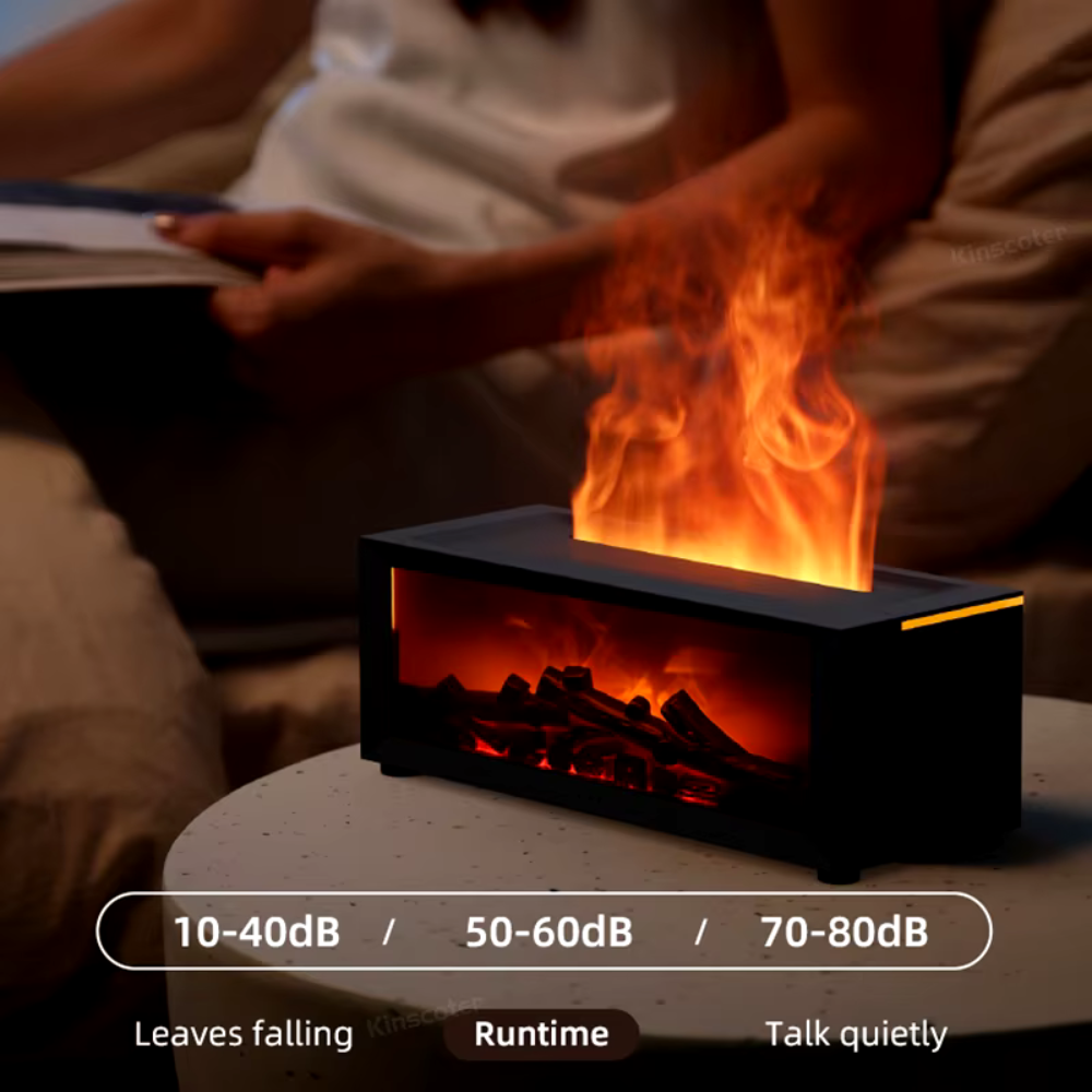 Flame Fireplace Aroma Humidifier