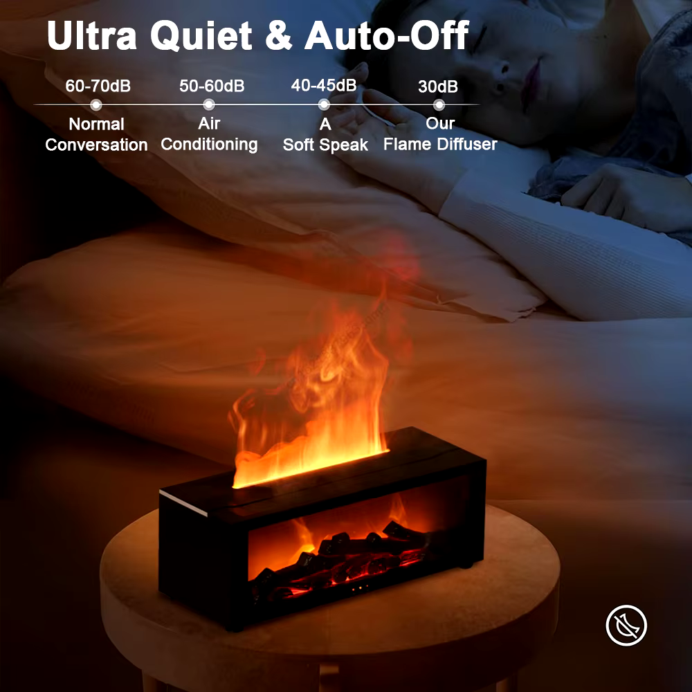 Flame Fireplace Aroma Humidifier