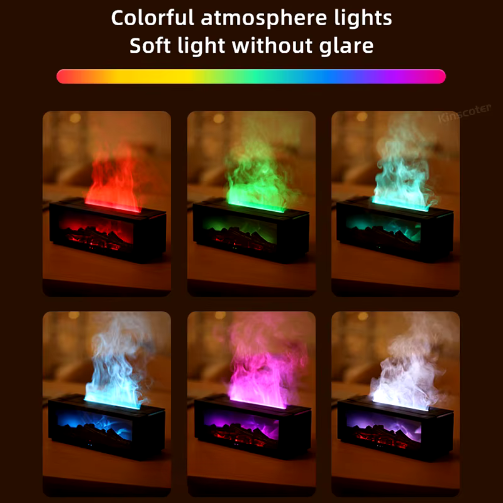 Flame Fireplace Aroma Humidifier